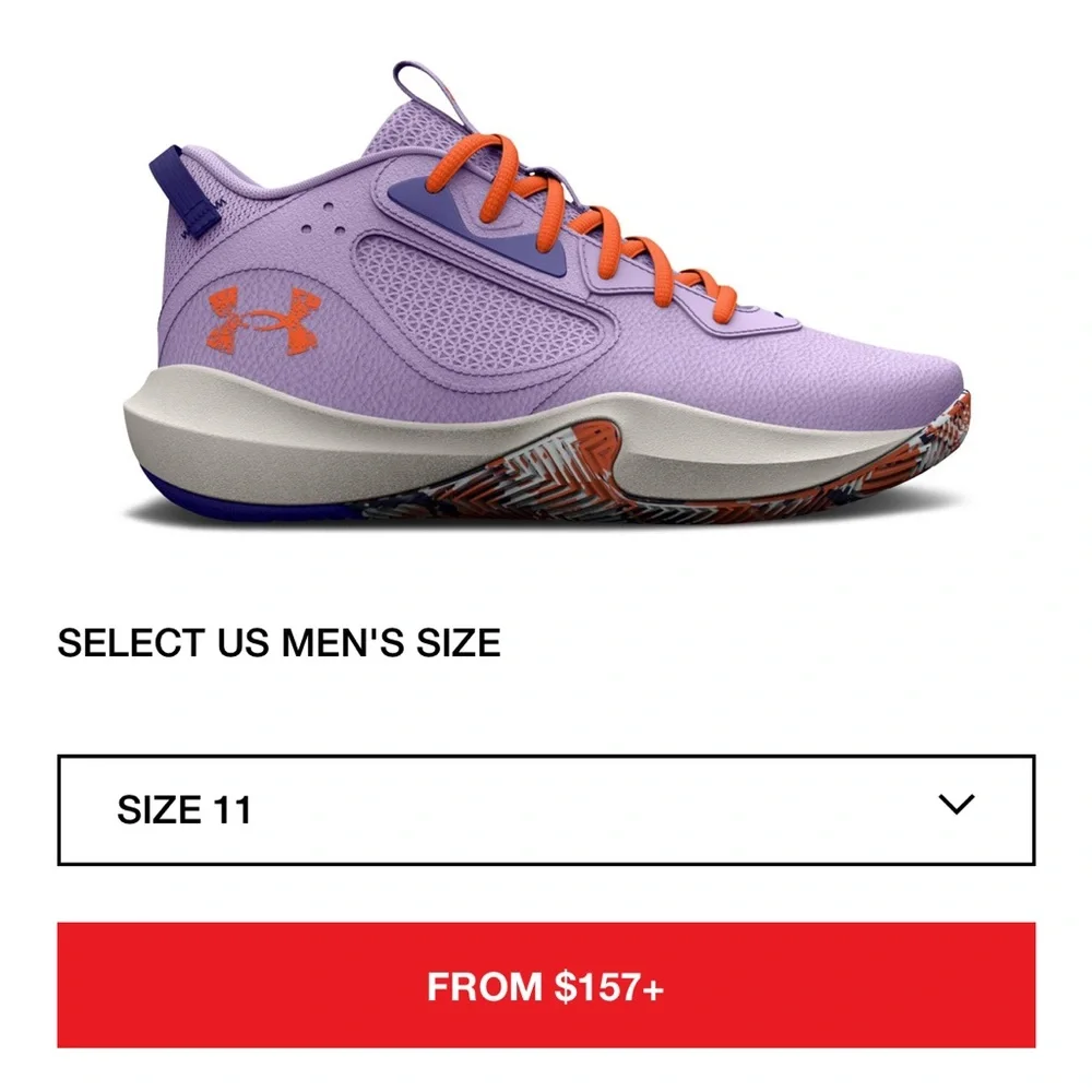 BRAND NEW Men’s Under Armour Lockdown Nebula purple 💜🧡 - Picture 2 of 8